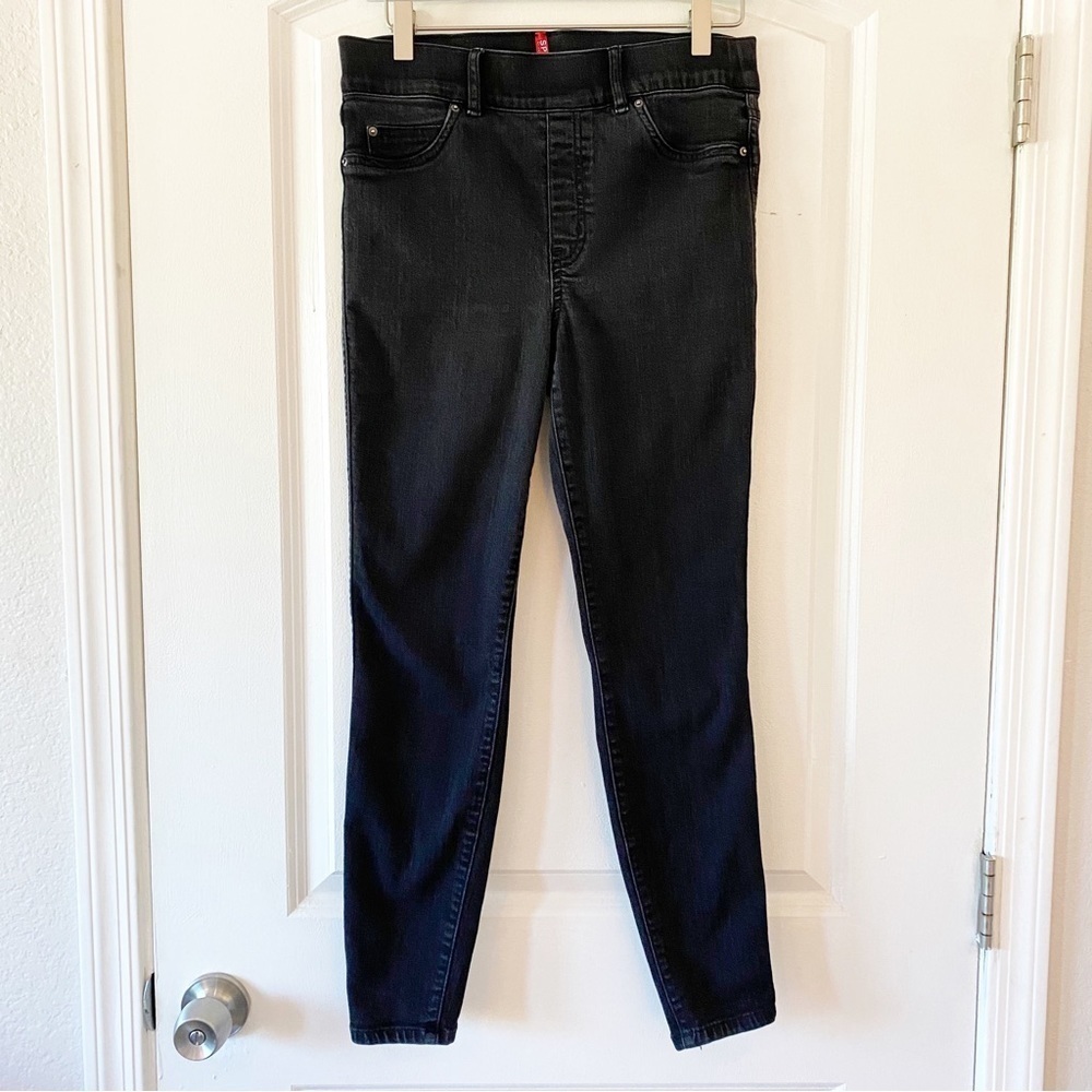 SPANX Black Ankle High Rise Stretch Jeans - Picture 4 of 12
